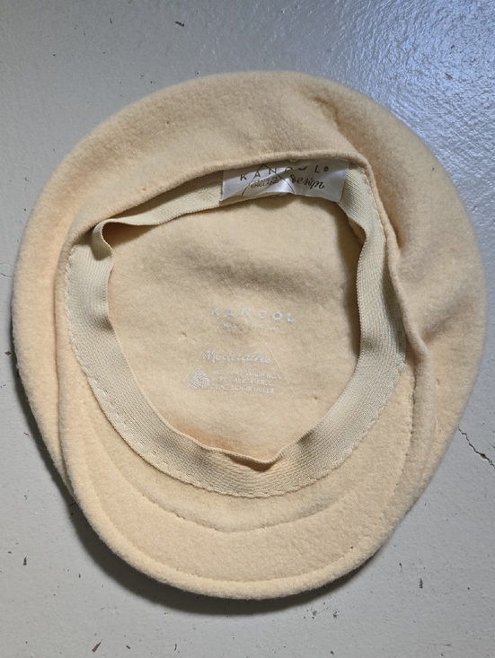 Vintage Virgin Wool Women\'s Cream Kangol Beret Hat main image 13